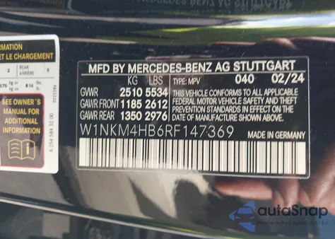 2024 Mercedes-Benz Glc 300 4Matic Suv z USA, uszkodzony, nr VIN W1NKM4HB6RF147369